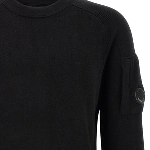 C.p. Company Lambswool Grs Sweater With Lens Detail