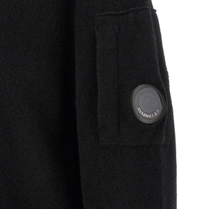 C.p. Company Lambswool Grs Sweater With Lens Detail