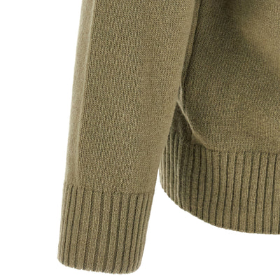 C.p. Company Lambswool Grs Cardigan With Lens Detail