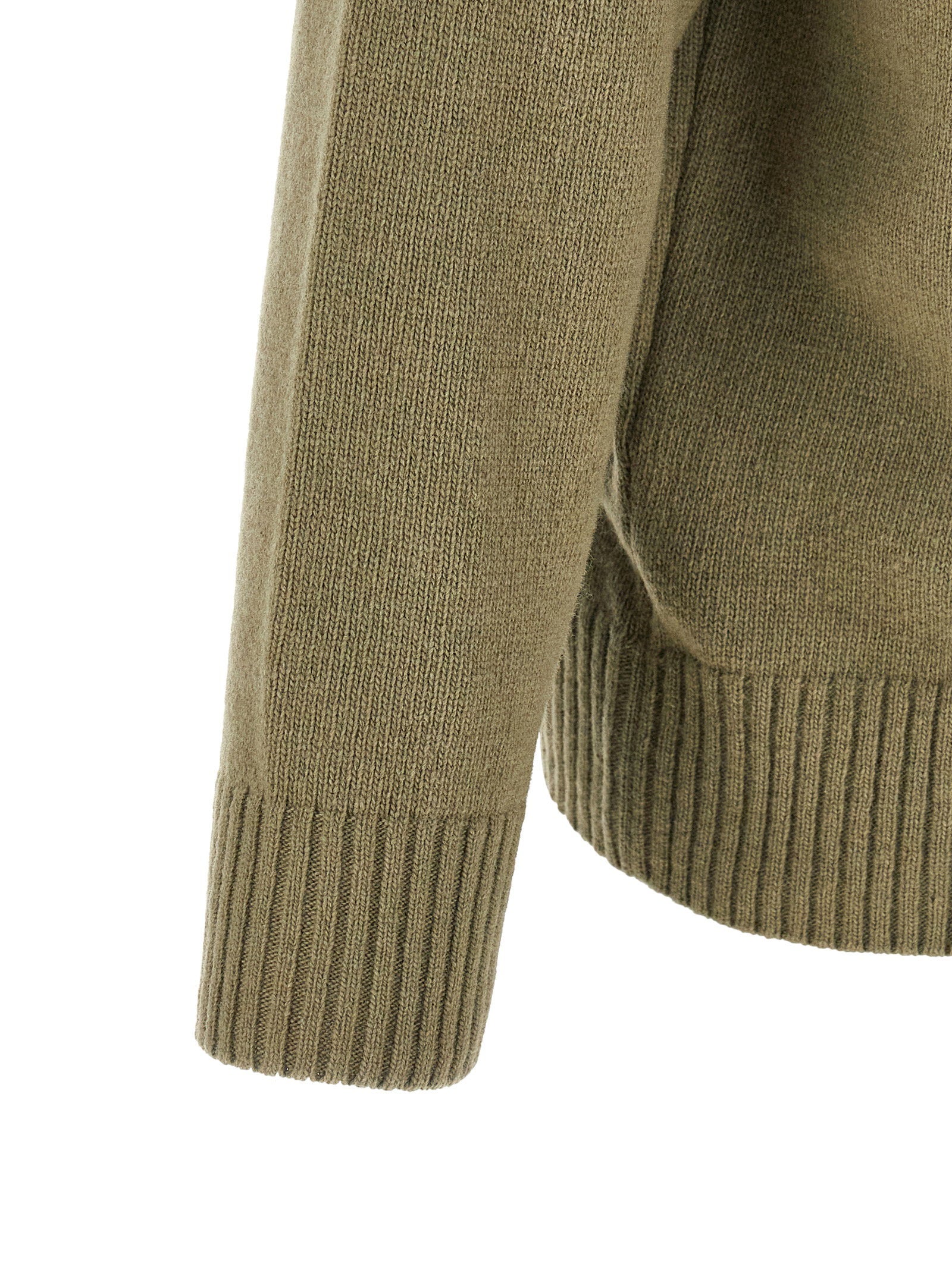 C.p. Company Lambswool Grs Cardigan With Lens Detail