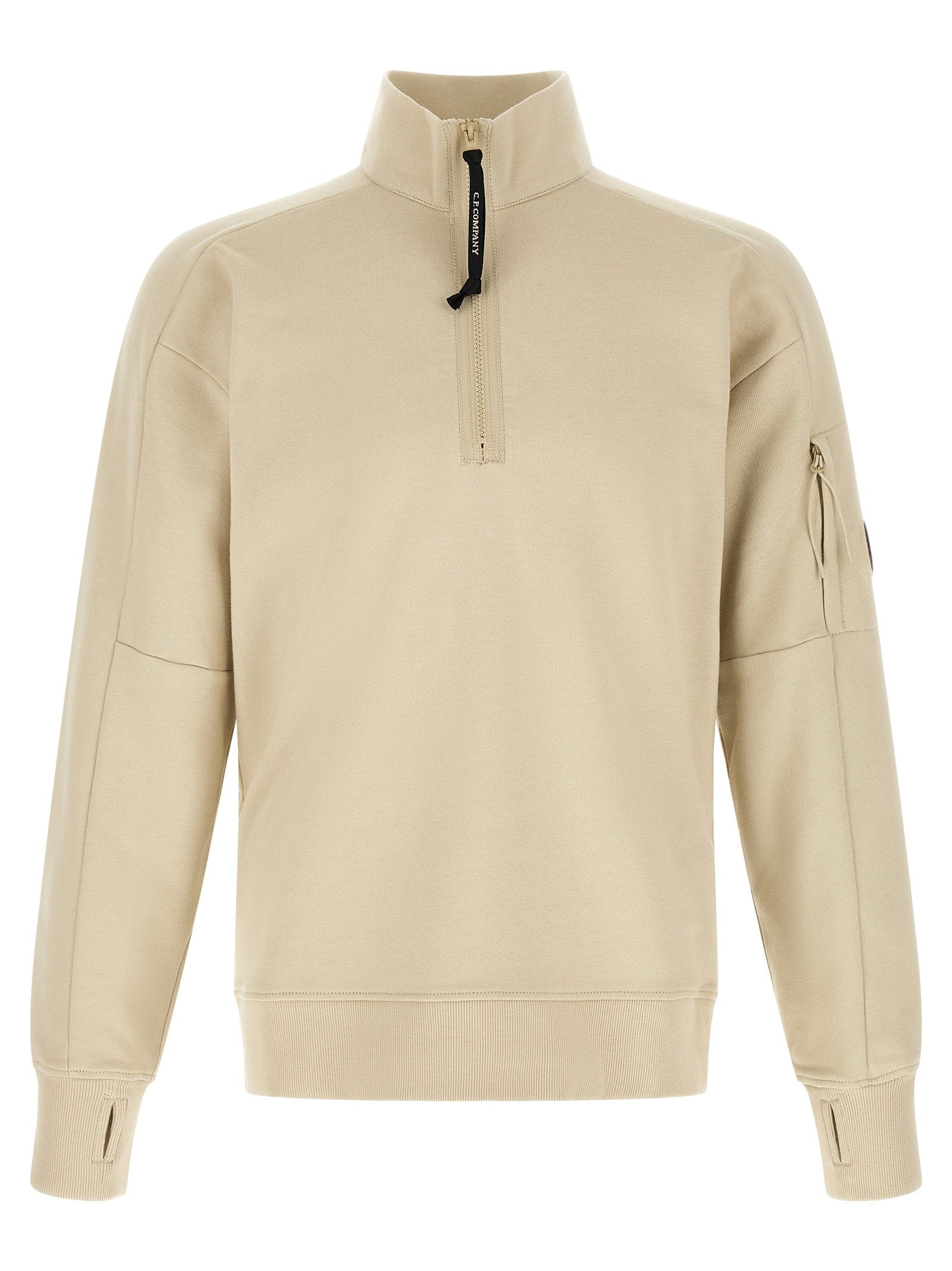 C.p. Company Diagonal Raised Sweatshirt With Lens Detail