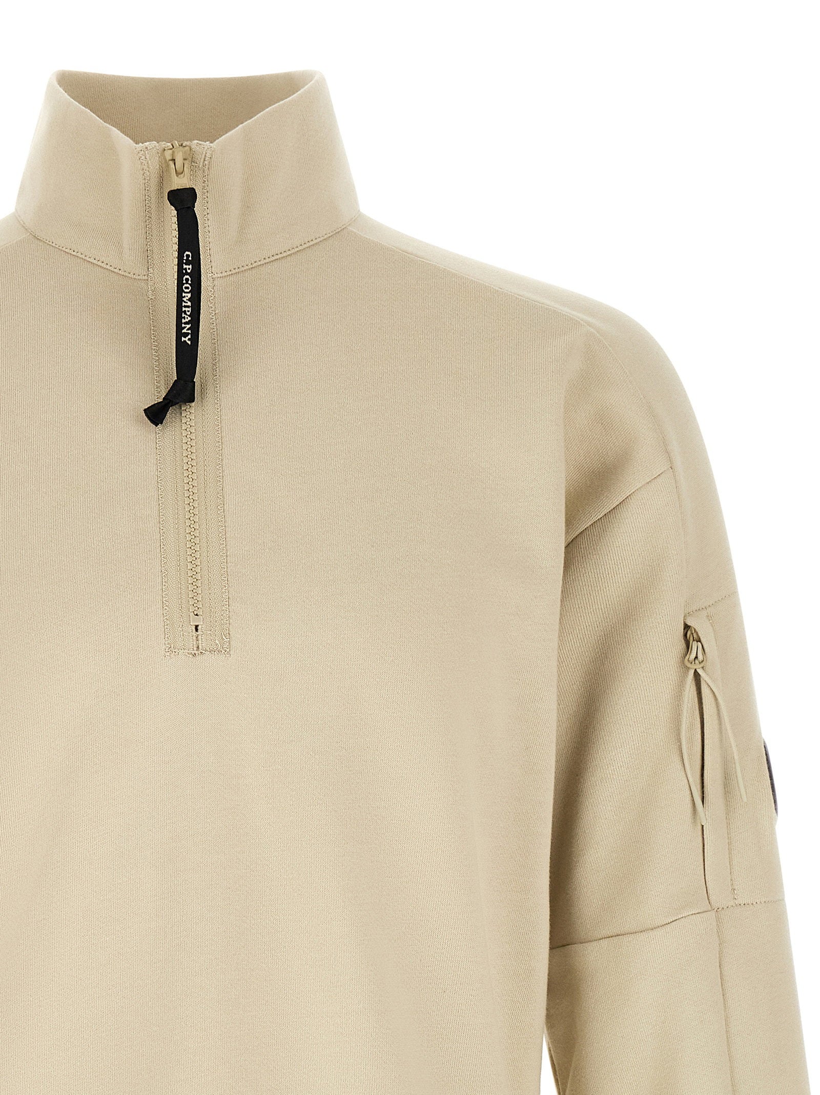 C.p. Company Diagonal Raised Sweatshirt With Lens Detail