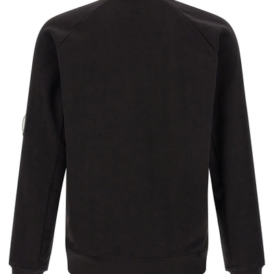 C.p. Company Diagonal Raised Fleece  Sweatshirt And Lens Detail
