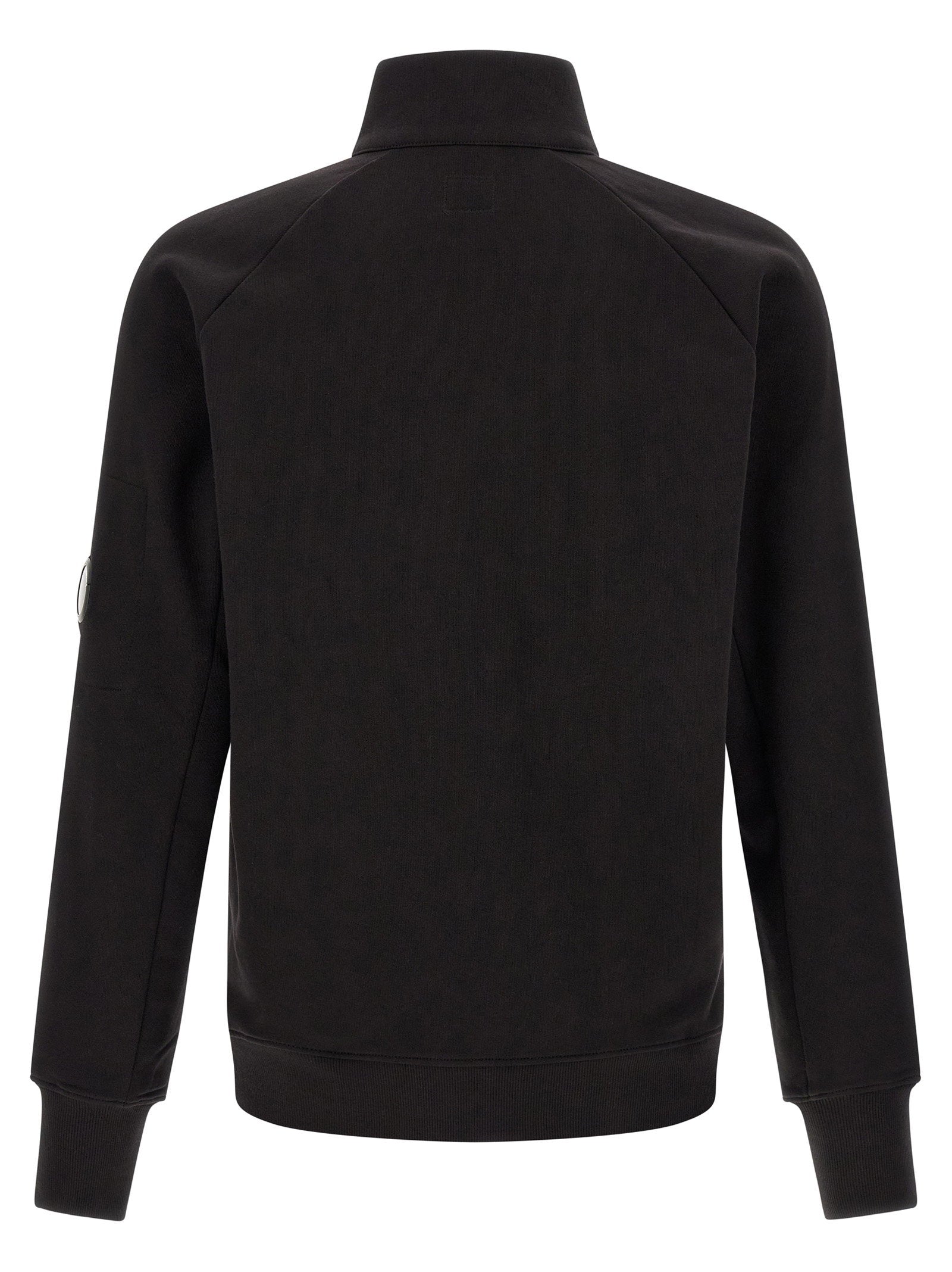C.p. Company Diagonal Raised Fleece  Sweatshirt And Lens Detail