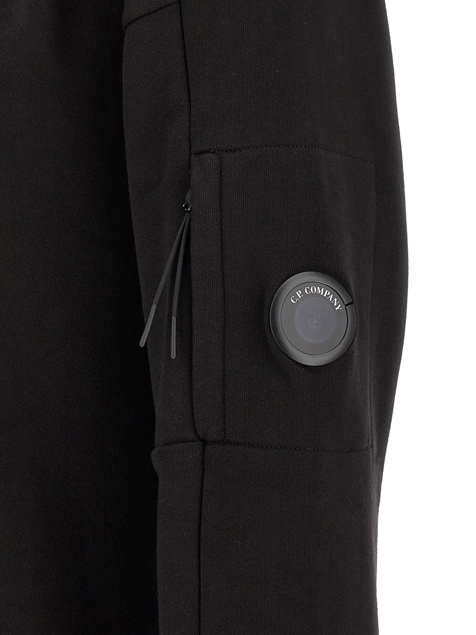 C.p. Company Diagonal Raised Fleece  Sweatshirt And Lens Detail