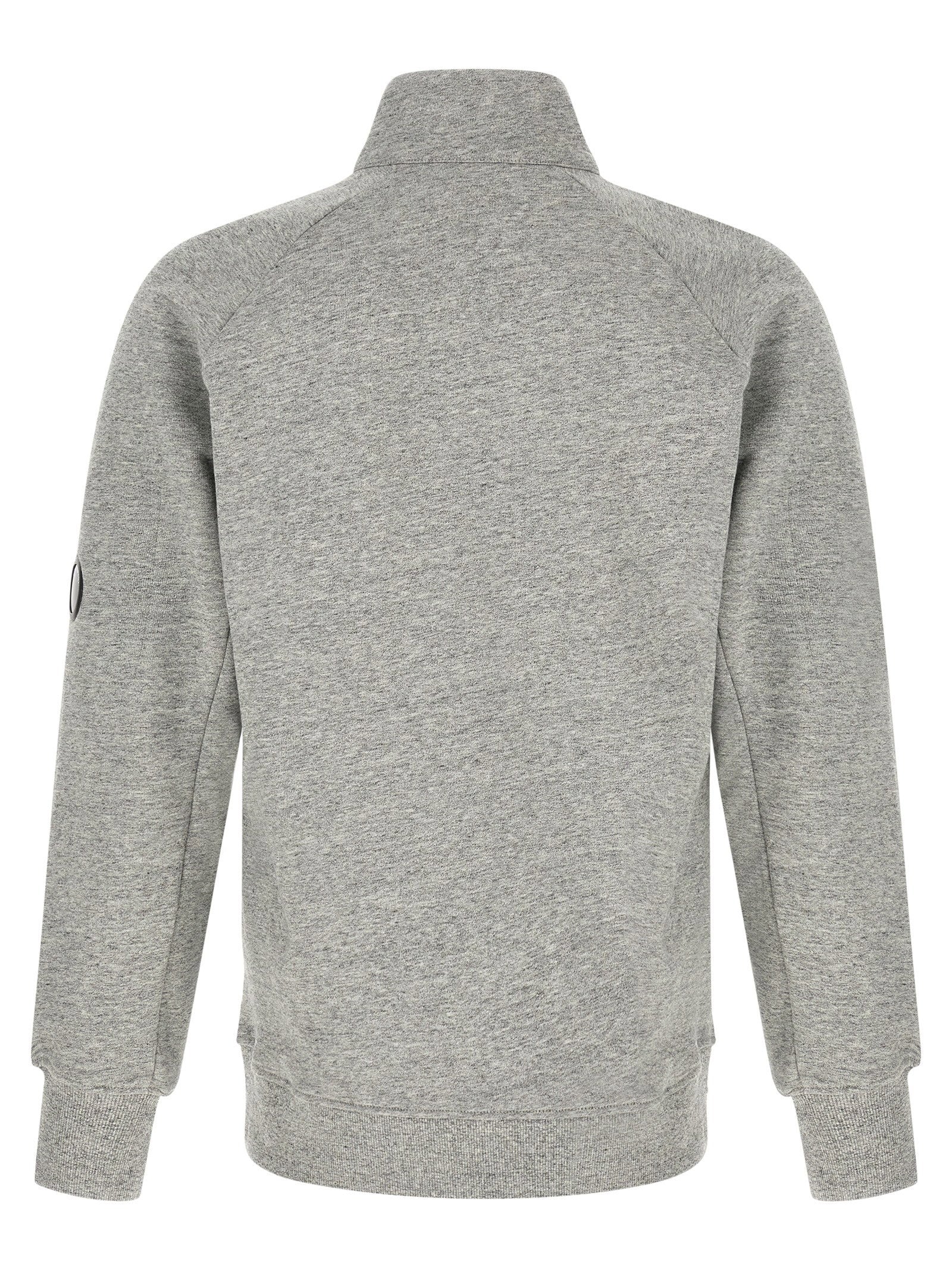 C.p. Company Diagonal Raised Fleece  Sweatshirt And Lens Detail