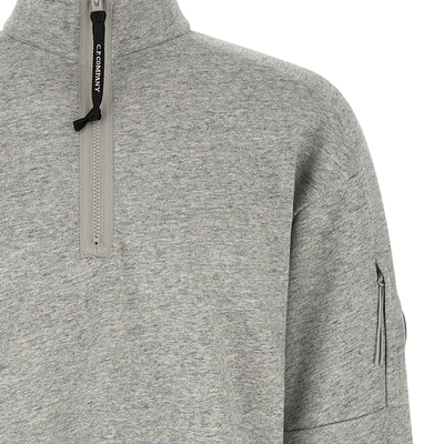 C.p. Company Diagonal Raised Fleece  Sweatshirt And Lens Detail