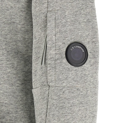 C.p. Company Diagonal Raised Fleece  Sweatshirt And Lens Detail