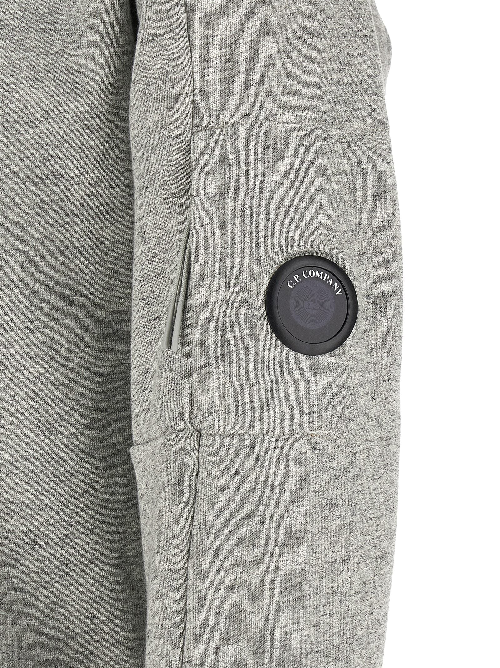 C.p. Company Diagonal Raised Fleece  Sweatshirt And Lens Detail