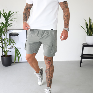 CAPO Lightweight Light Grey Cargo Shorts