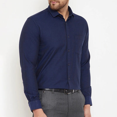 Combo of 2 Cotton Shirt for Man (Navy Blue and Pink)