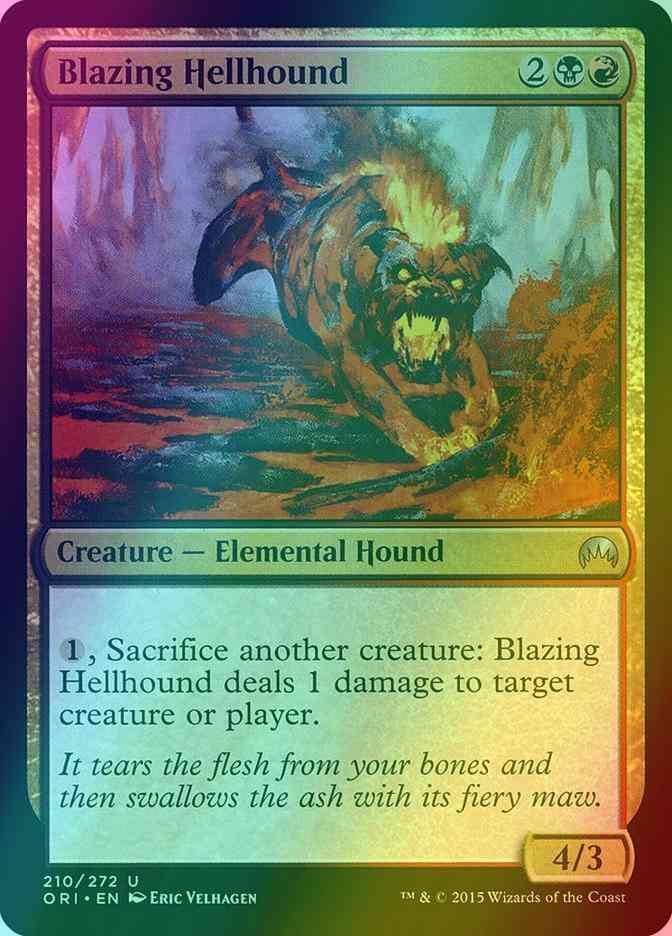 Blazing Hellhound [210] [Magic Origins] [Foil]