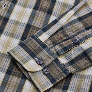 Khaki Checks Slim Fit Shirt