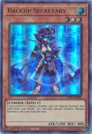 Backup Secretary - GFTP-EN088 - Ultra Rare - 1st Edition