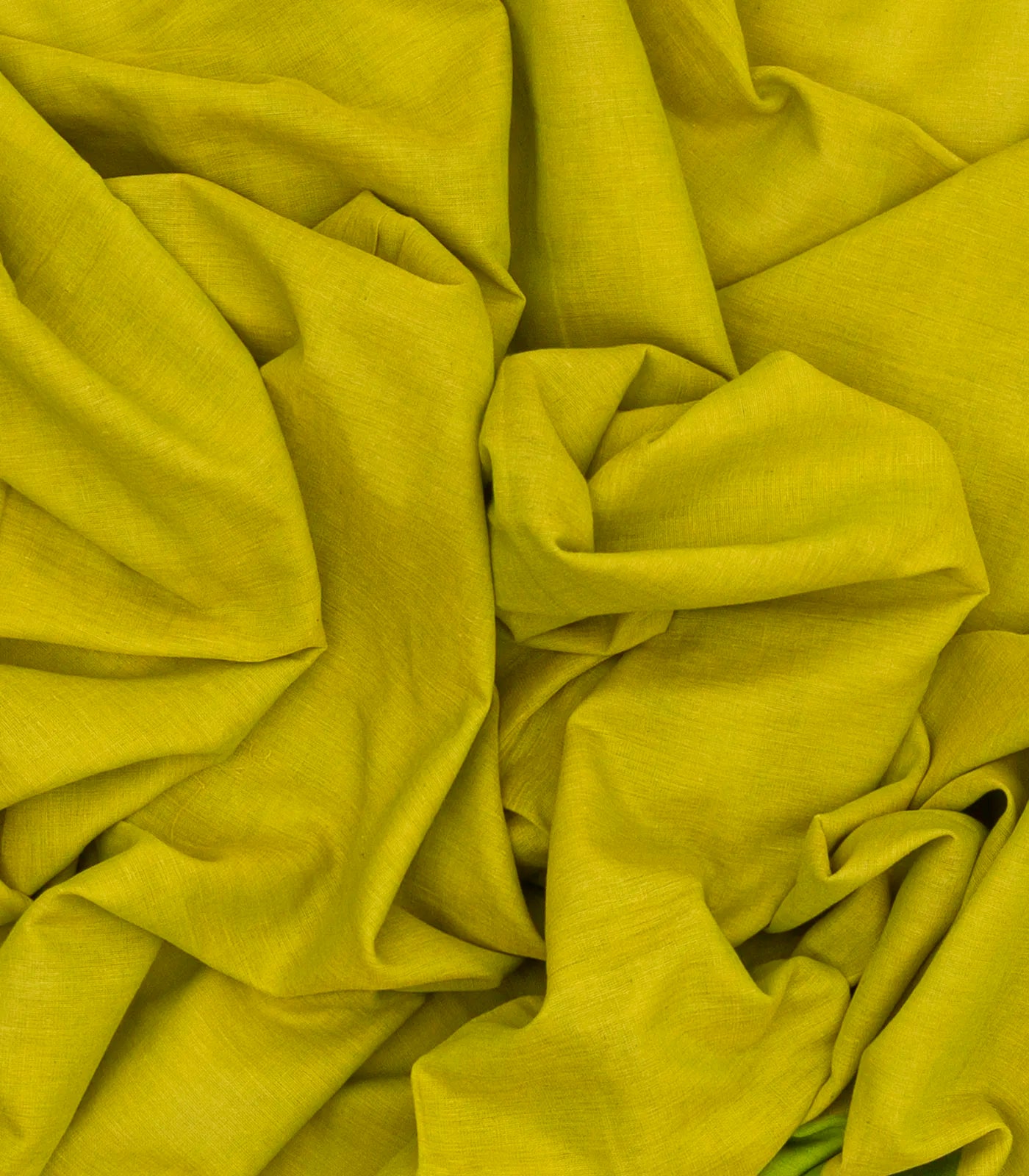 Olive Green Handloom Bengal Cotton Saree With Green Border