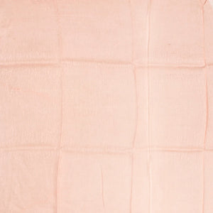 Light Peach Handwoven Linen Saree Printed With Floral Motifs