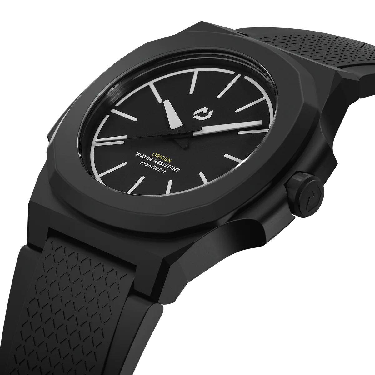 Nuun Official Origen Dawn Men Analogue Watch With Nanotech Silicon Strap White Marker - Origen Dawn