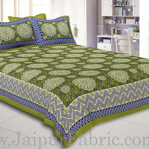 COMBO42- Set of 1 Double Bedsheet and  1 Single Bedsheet With  2+1 Pillow Cover