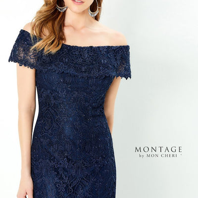 Montage 220947 Long Ruffle Top Formal Evening Dress