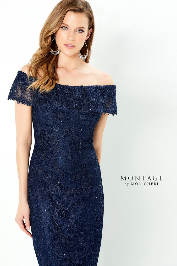 Montage 220947 Long Ruffle Top Formal Evening Dress