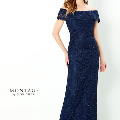 Montage 220947 Long Ruffle Top Formal Evening Dress