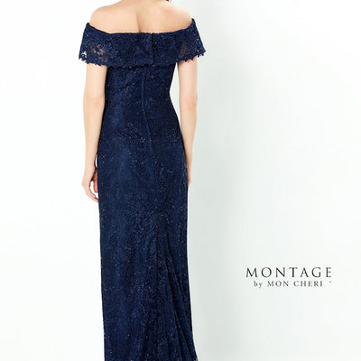 Montage 220947 Long Ruffle Top Formal Evening Dress