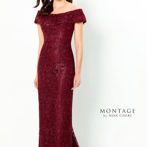 Montage 220947 Long Ruffle Top Formal Evening Dress