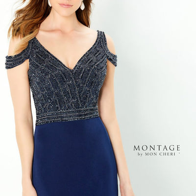Montage 220951 Beaded Gown Long Bodice Formal Dress