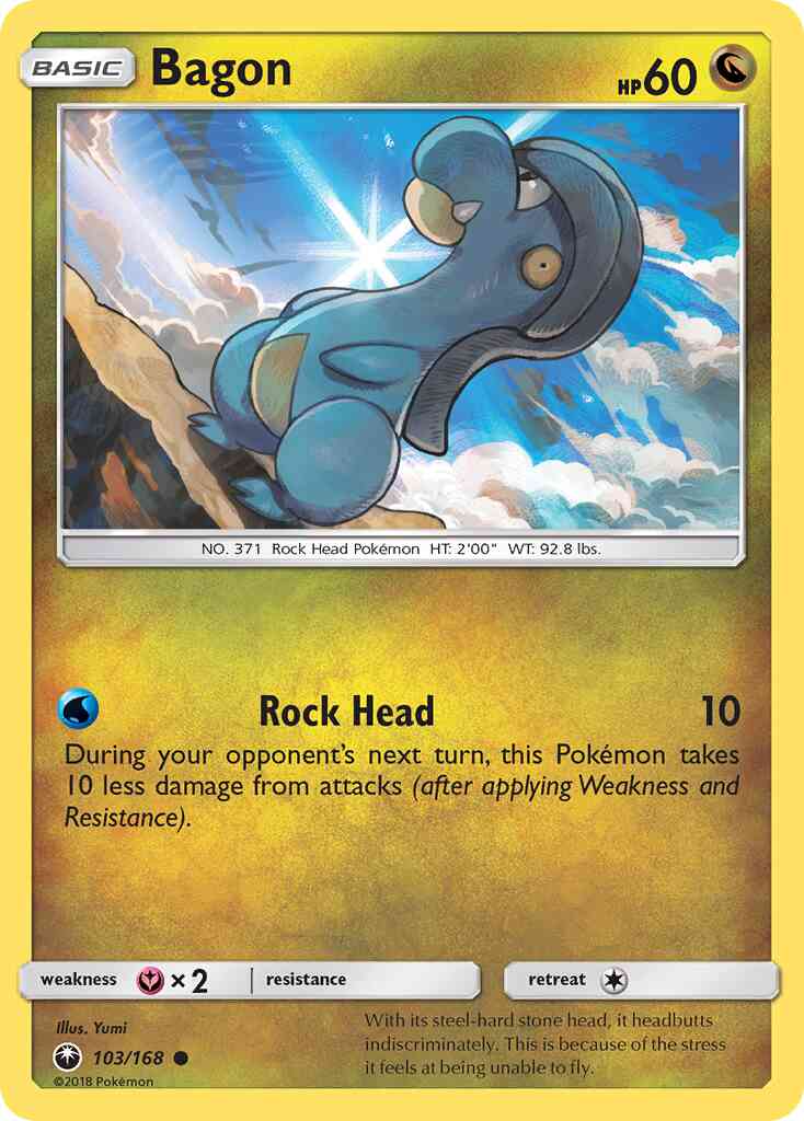 Bagon - 103/168 - Common [sm7-103] [Reverse Holo]