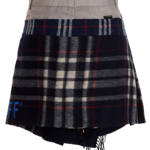 1/Off Check Scarf Reworked Skirt