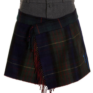 1/Off Check Scarf Reworked Skirt