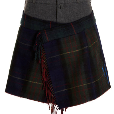 1/Off Check Scarf Reworked Skirt