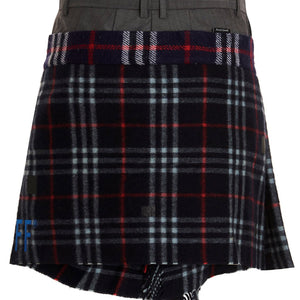 1/Off Check Scarf Reworked Skirt