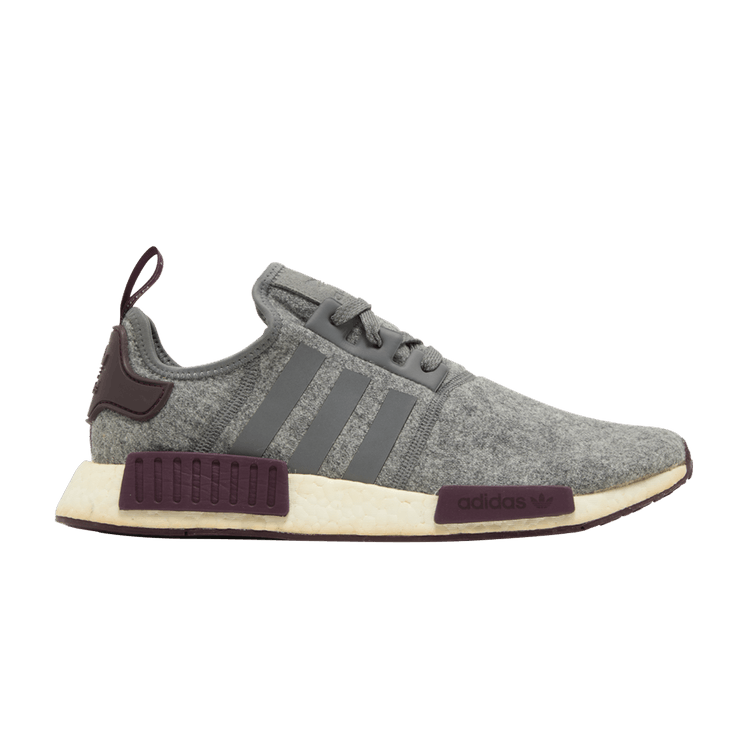 adidas NMD R1 Wool Grey Four Maroon