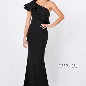 Montage 221975 Ruffled Long Formal Evening Dress
