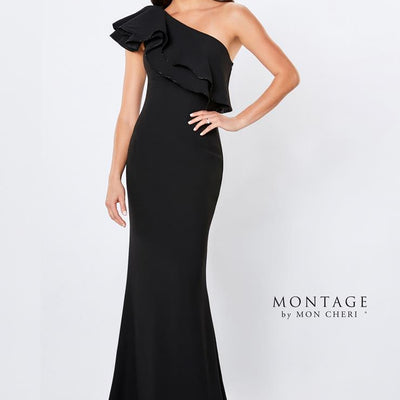 Montage 221975 Ruffled Long Formal Evening Dress