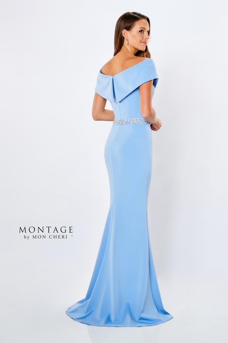 Montage 221976 Long Ruffle Slit Formal Evening Dress