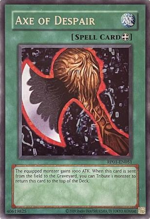 Axe of Despair - 2020 Date Reprint - RP01-EN051 - Rare - Unlimited