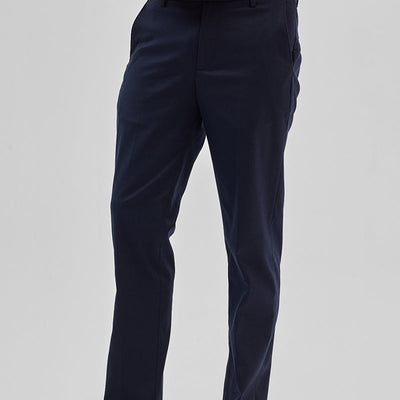 Navy Slim Fit Trousers