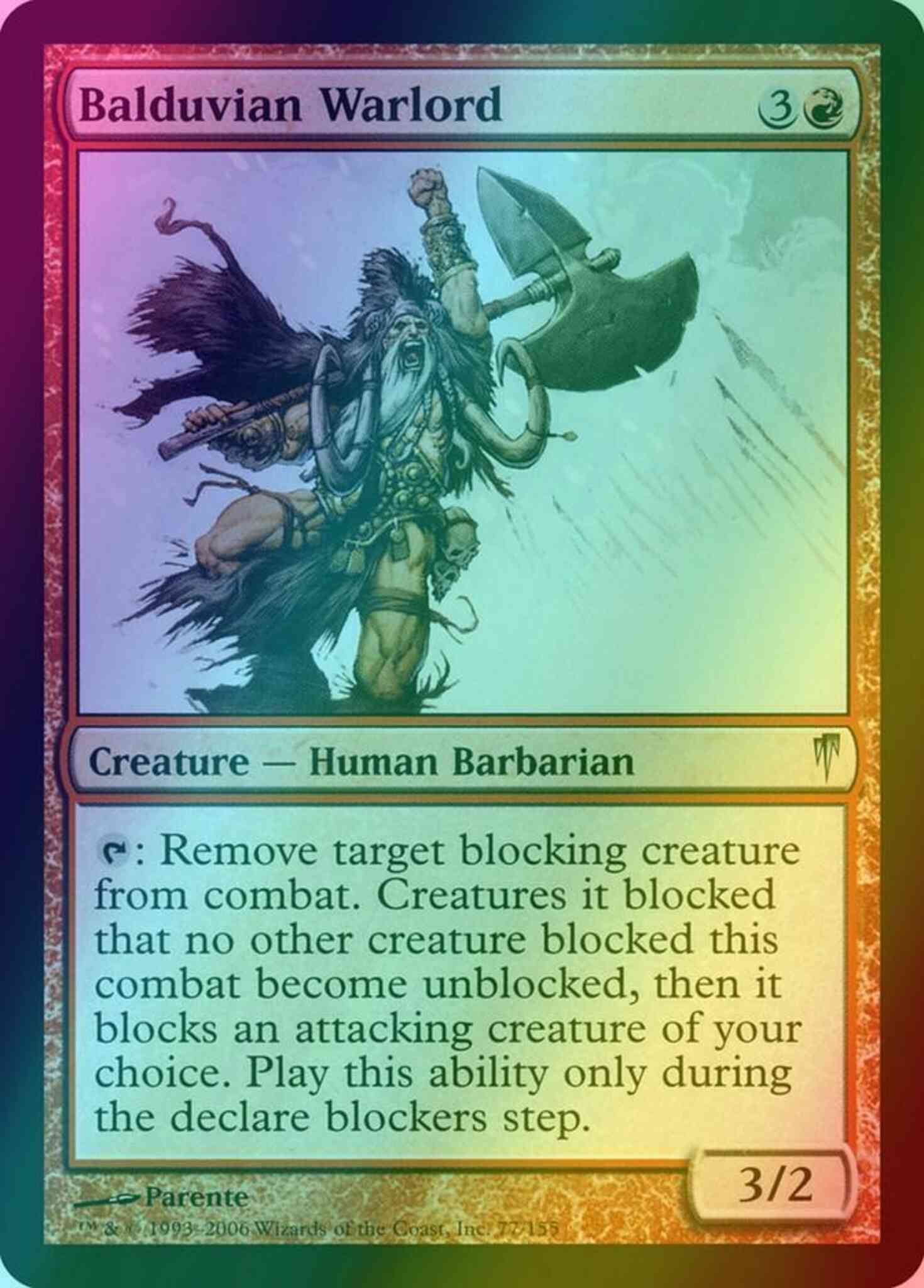 Balduvian Warlord [77] [Coldsnap] [Foil]