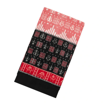 Baby Pink Handloom Orissa Cotton Saree With Tie & Dye Floral Motifs