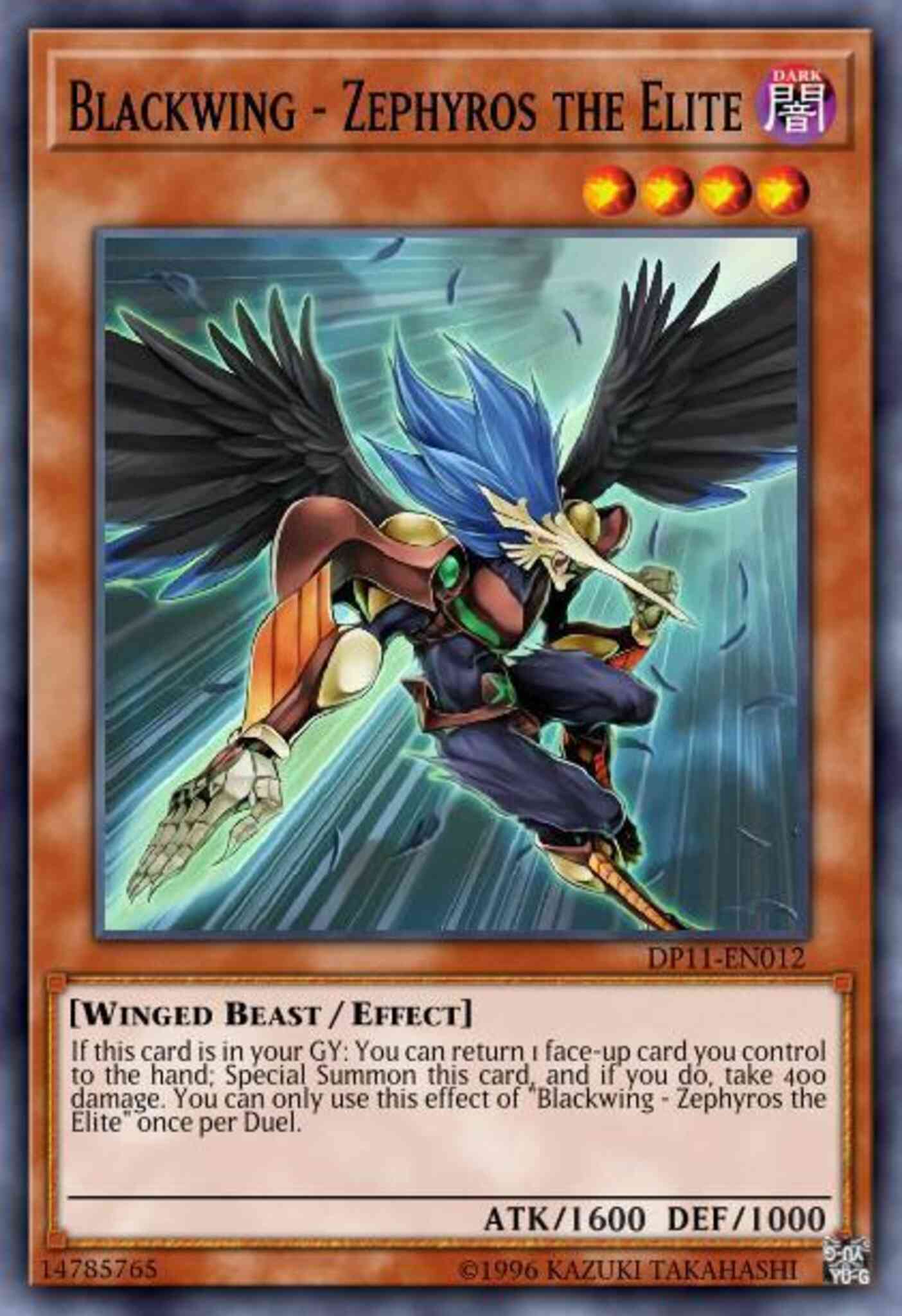 Blackwing - Zephyros the Elite - BP02-EN098 - Common - 1st Edition