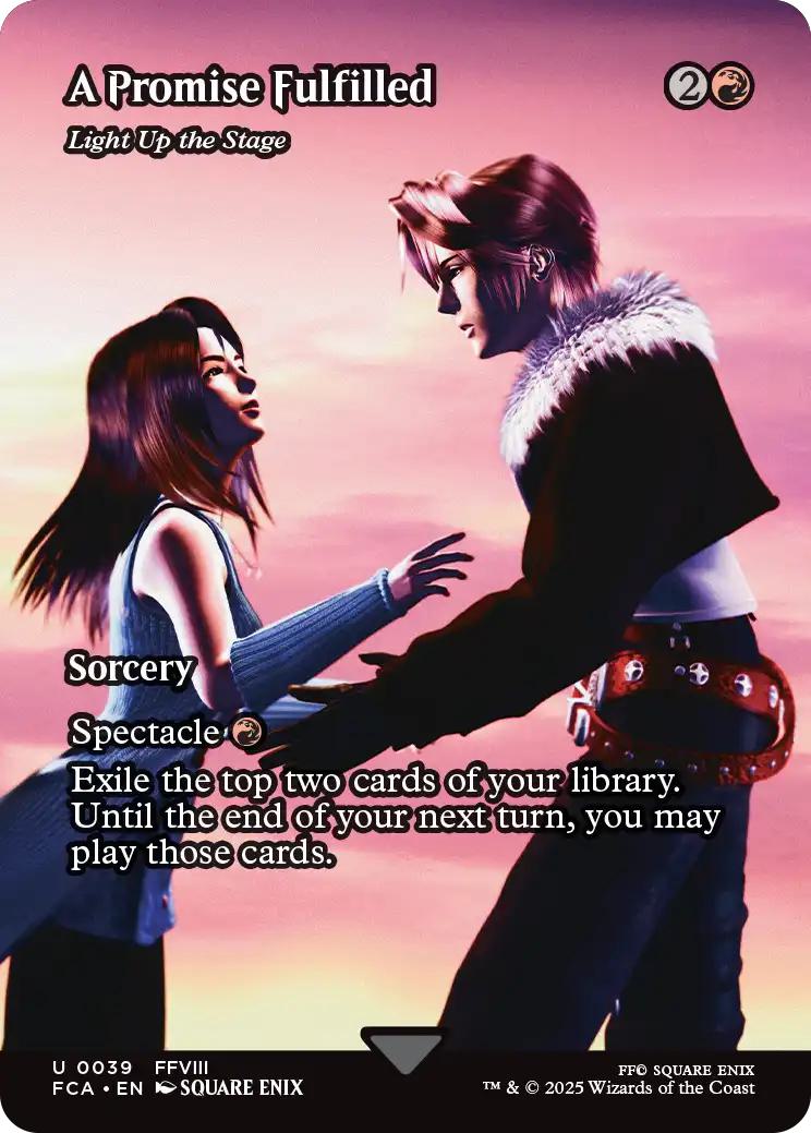 A Promise Fulfilled - Light Up the Stage [39] [Borderless] [FINAL FANTASY: Through the Ages] [Non-Foil]