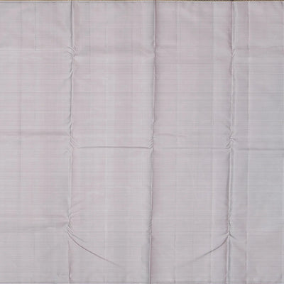 Magenta Handloom Kanchipuram Korvai Silk Saree With Contrast Border