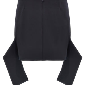Courreges Reversed Belt Mini Skirt