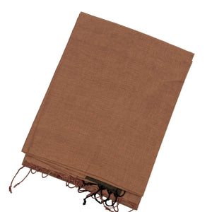 Beige Handloom Bengal Cotton Saree With Black Border