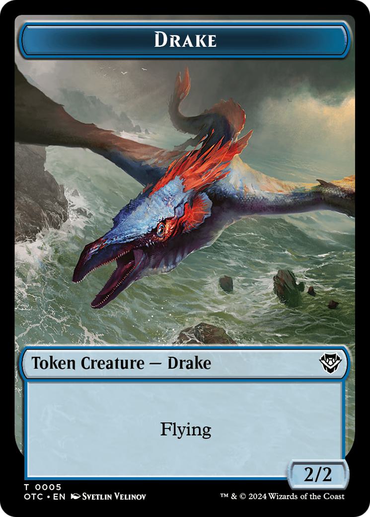 Boar Token (16) // Drake Token (05) [Outlaws of Thunder Junction: Commander: Tokens] [Non-Foil]