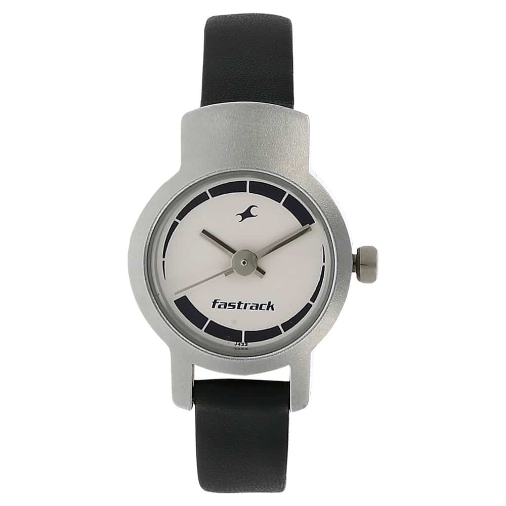 Fastrack Black & Silver