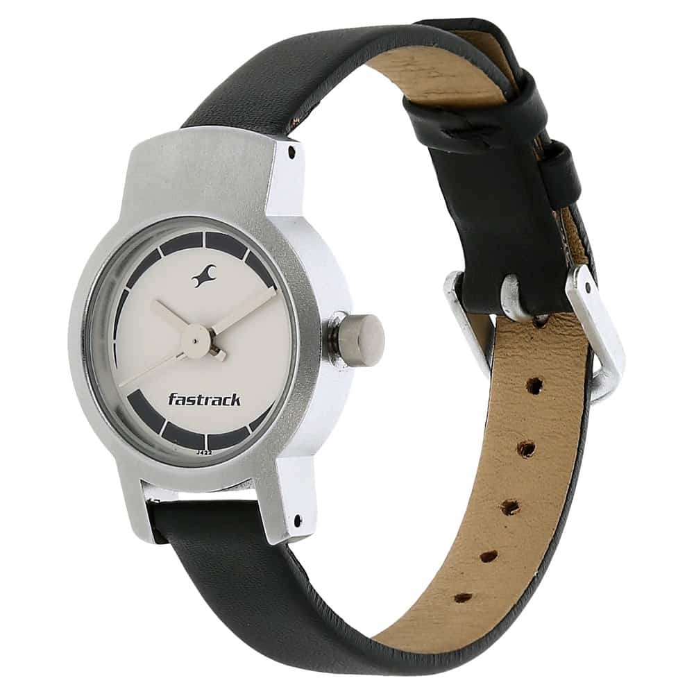 Fastrack Black & Silver