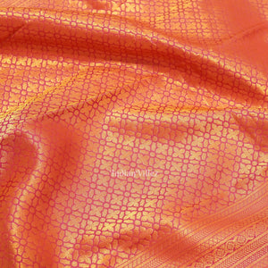 Green Golden Striped Body Work Pure Kanjivaram Silk Saree